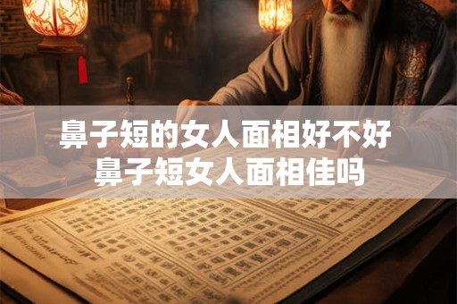 鼻子短的女人面相好不好 鼻子短女人面相佳吗