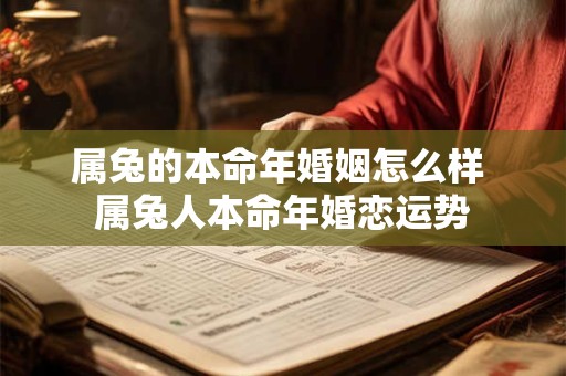 属兔的本命年婚姻怎么样 属兔人本命年婚恋运势