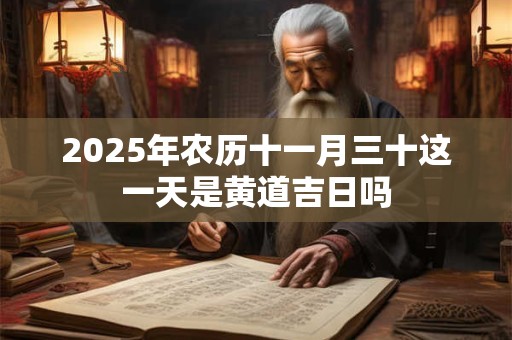 2025年农历十一月三十这一天是黄道吉日吗
