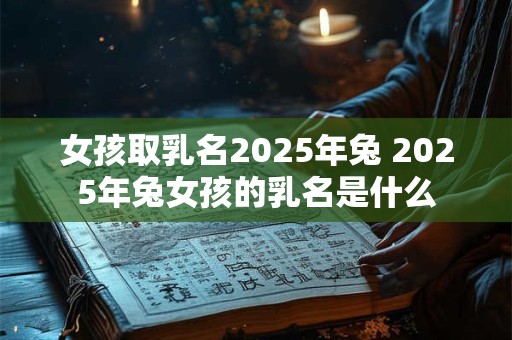 女孩取乳名2025年兔 2025年兔女孩的乳名是什么