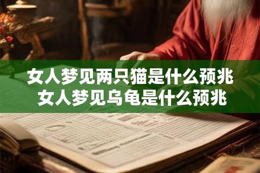 女人梦见两只猫是什么预兆 女人梦见乌龟是什么预兆吗