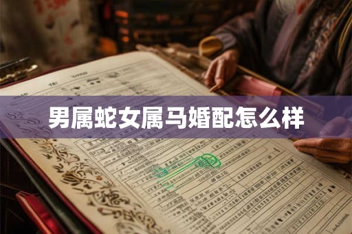 男属蛇女属马婚配怎么样