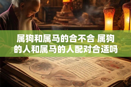 属狗和属马的合不合 属狗的人和属马的人配对合适吗