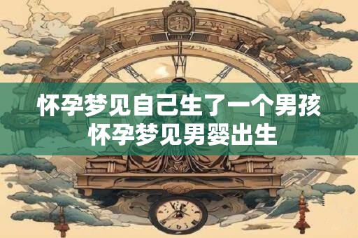 怀孕梦见自己生了一个男孩 怀孕梦见男婴出生