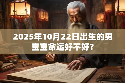 2025年10月22日出生的男宝宝命运好不好？