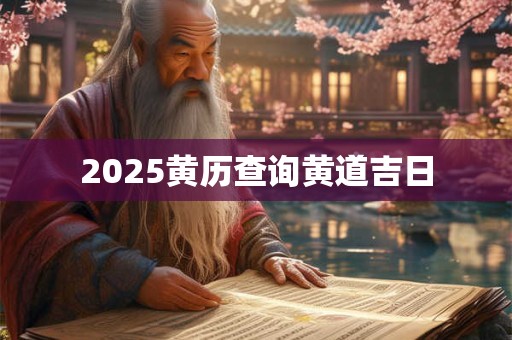 2025黄历查询黄道吉日