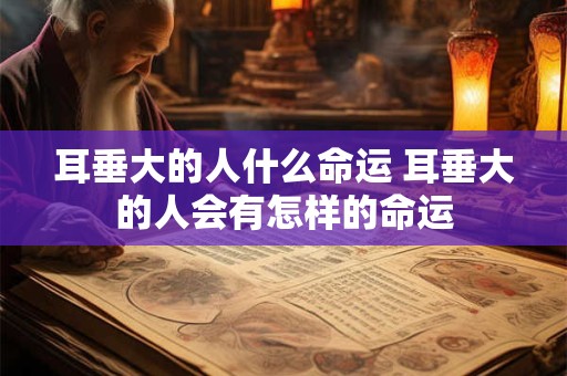 耳垂大的人什么命运 耳垂大的人会有怎样的命运 耳垂大的人什么命运 耳垂大的人会有怎样的命运