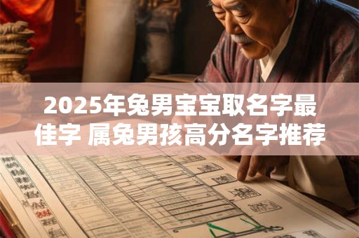 2025年兔男宝宝取名字最佳字 属兔男孩高分名字推荐