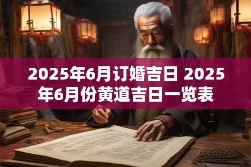 2025年6月订婚吉日 2025年6月份黄道吉日一览表