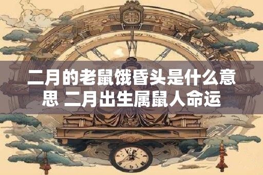 二月的老鼠饿昏头是什么意思 二月出生属鼠人命运