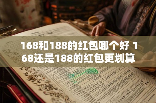 168和188的红包哪个好 168还是188的红包更划算