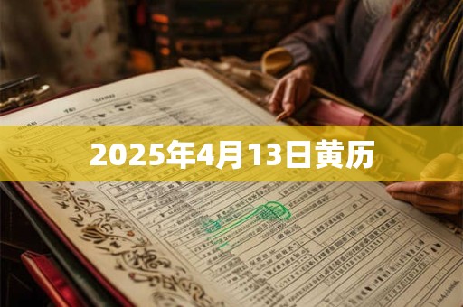 2025年4月13日黄历