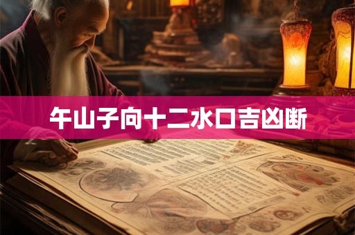 午山子向十二水口吉凶断