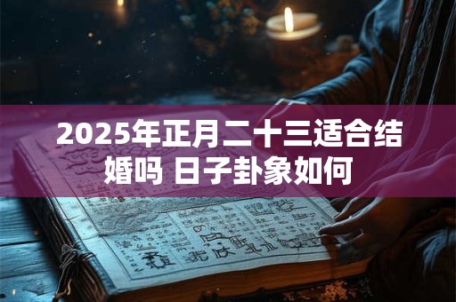 2025年正月二十三适合结婚吗 日子卦象如何