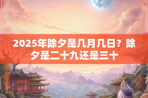 2025年除夕是几月几日？除夕是二十九还是三十