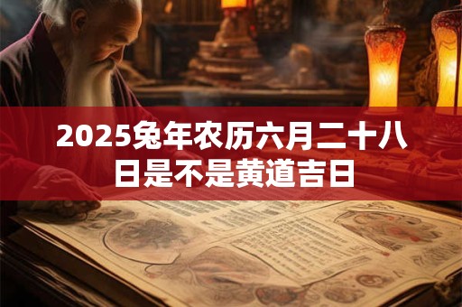 2026兔年农历六月二十八日是不是黄道吉日