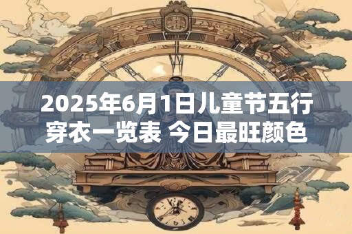 2025年6月1日儿童节五行穿衣一览表 今日最旺颜色查询