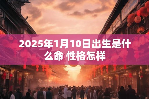 2025年1月10日出生是什么命 性格怎样