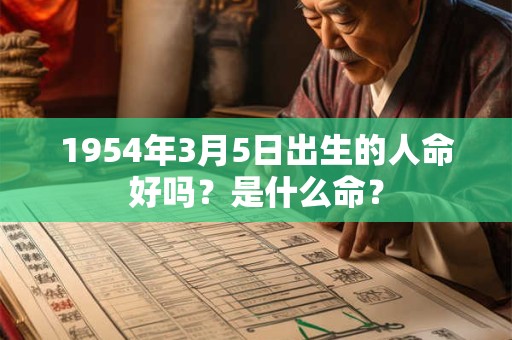 1954年3月5日出生的人命好吗?是什么命? 1954年3月5日出生的人命好吗?是什么命?