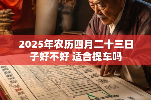 2025年农历四月二十三日子好不好 适合提车吗 2025年农历四月二十三日子好不好 适合提车吗