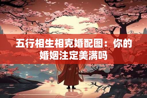 五行相生相克婚配图：你的婚姻注定美满吗