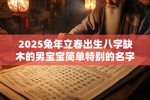 2025兔年立春出生八字缺木的男宝宝简单特别的名字大全 2025兔年立春出生八字缺木的男宝宝简单特别的名字大全