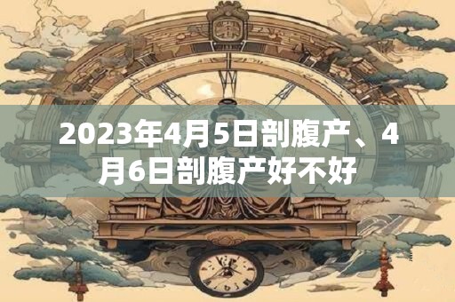 2023年4月5日剖腹产、4月6日剖腹产好不好