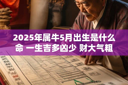 2025年属牛5月出生是什么命 一生吉多凶少 财大气粗