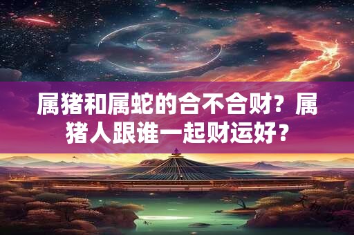 属猪和属蛇的合不合财？属猪人跟谁一起财运好？