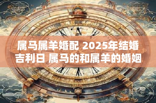 属马属羊婚配 2025年结婚吉利日 属马的和属羊的婚姻相配
