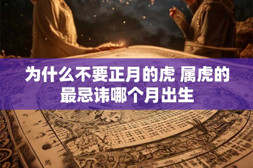 为什么不要正月的虎 属虎的最忌讳哪个月出生