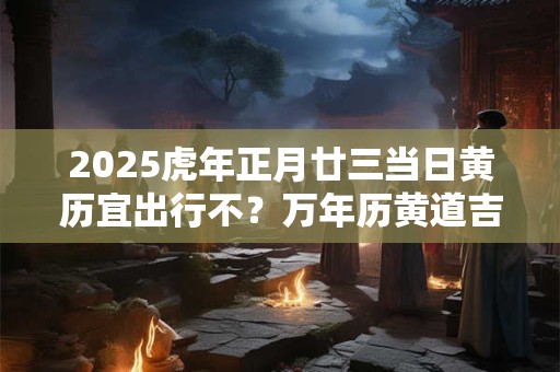2025虎年正月廿三当日黄历宜出行不？万年历黄道吉日