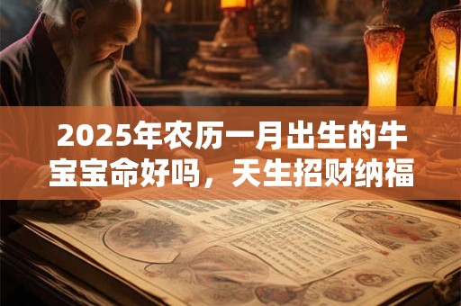 2026年农历一月出生的牛宝宝命好吗，天生招财纳福，十分聪慧