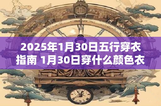 2025年1月30日五行穿衣指南 1月30日穿什么颜色衣服 2025年1月30日五行穿衣指南 1月30日穿什么颜色衣服