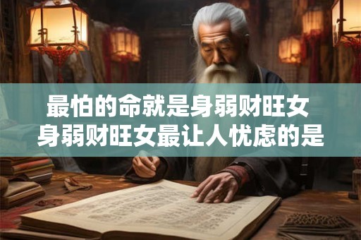 最怕的命就是身弱财旺女 身弱财旺女最让人忧虑的是什么