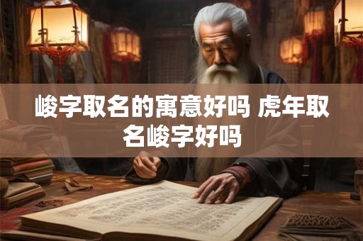 峻字取名的寓意好吗 虎年取名峻字好吗