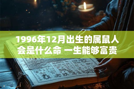 1996年12月出生的属鼠人会是什么命 一生能够富贵吗