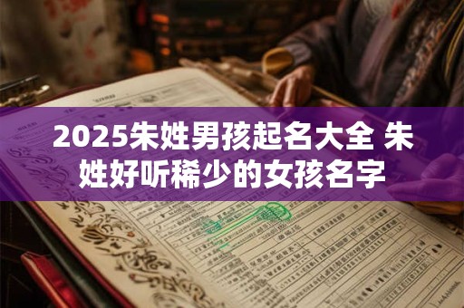 2025朱姓男孩起名大全 朱姓好听稀少的女孩名字