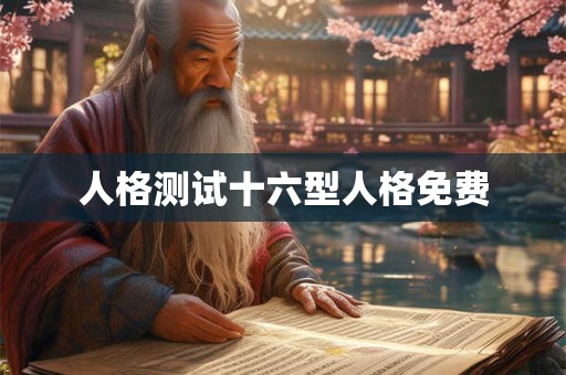 人格测试十六型人格免费