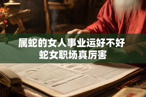 属蛇的女人事业运好不好 蛇女职场真厉害
