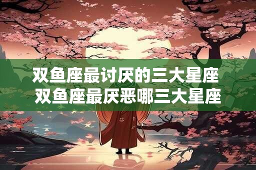 双鱼座最讨厌的三大星座 双鱼座最厌恶哪三大星座