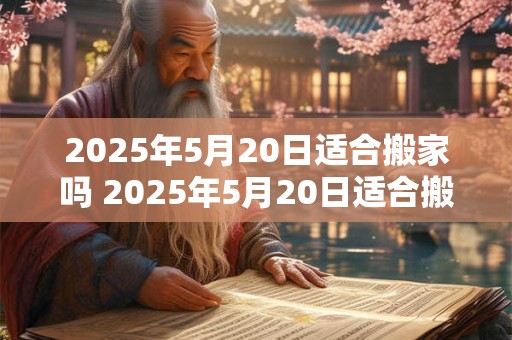 2025年5月20日适合搬家吗 2025年5月20日适合搬家吗