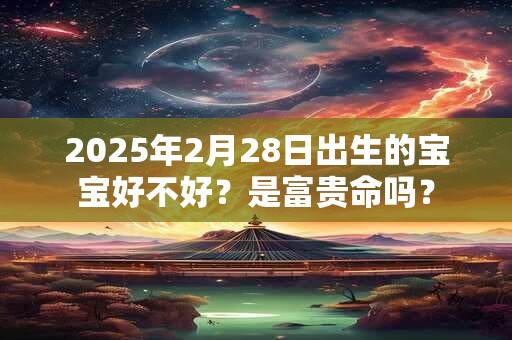 2025年2月28日出生的宝宝好不好？是富贵命吗？