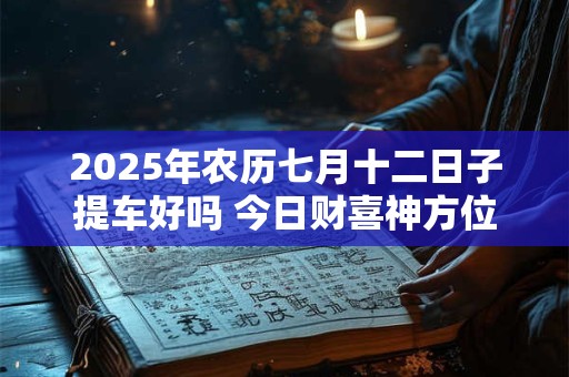 2025年农历七月十二日子提车好吗 今日财喜神方位