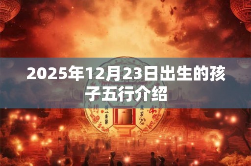 2025年12月23日出生的孩子五行介绍 2025年12月23日出生的孩子五行介绍