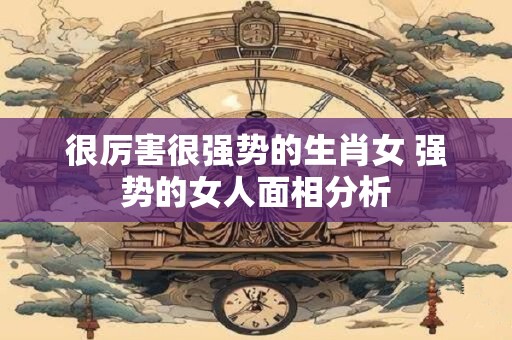 很厉害很强势的生肖女 强势的女人面相分析