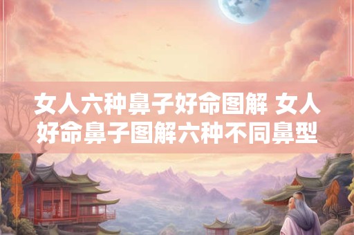 女人六种鼻子好命图解 女人好命鼻子图解六种不同鼻型有何区别