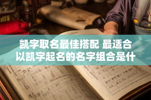 凯字取名最佳搭配 最适合以凯字起名的名字组合是什么