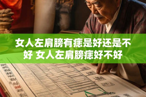 女人左肩膀有痣是好还是不好 女人左肩膀痣好不好