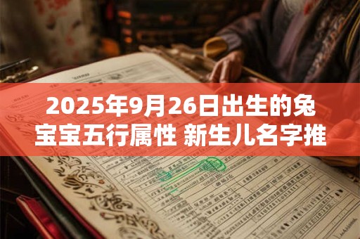 2025年9月26日出生的兔宝宝五行属性 新生儿名字推荐